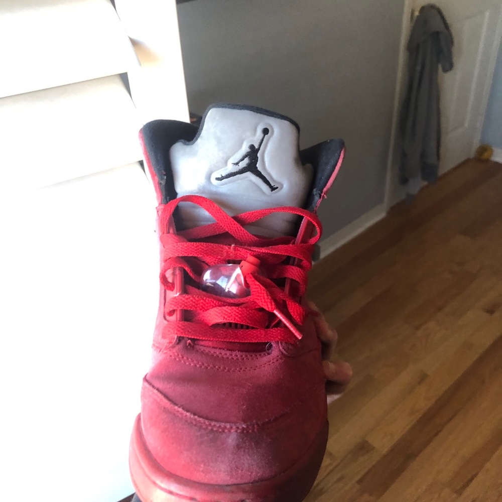 Jordan 5 Red Suede Size 11 - Picture 3 of 10